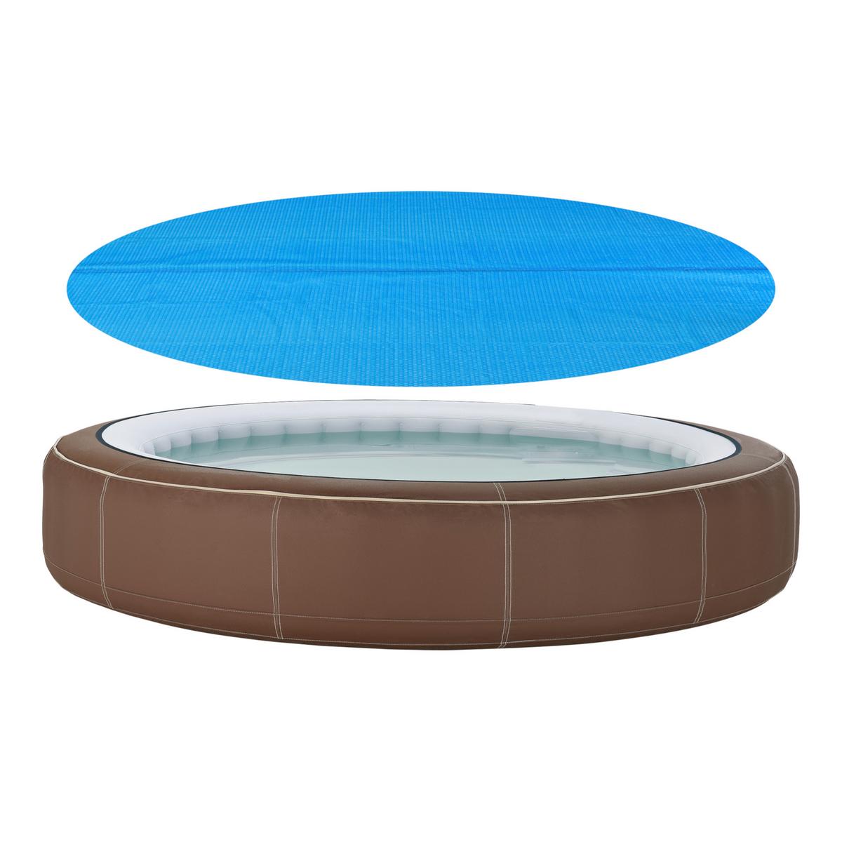 SOLARPLANE rund - Blau, Kunststoff (549/549cm) - [en.casa]