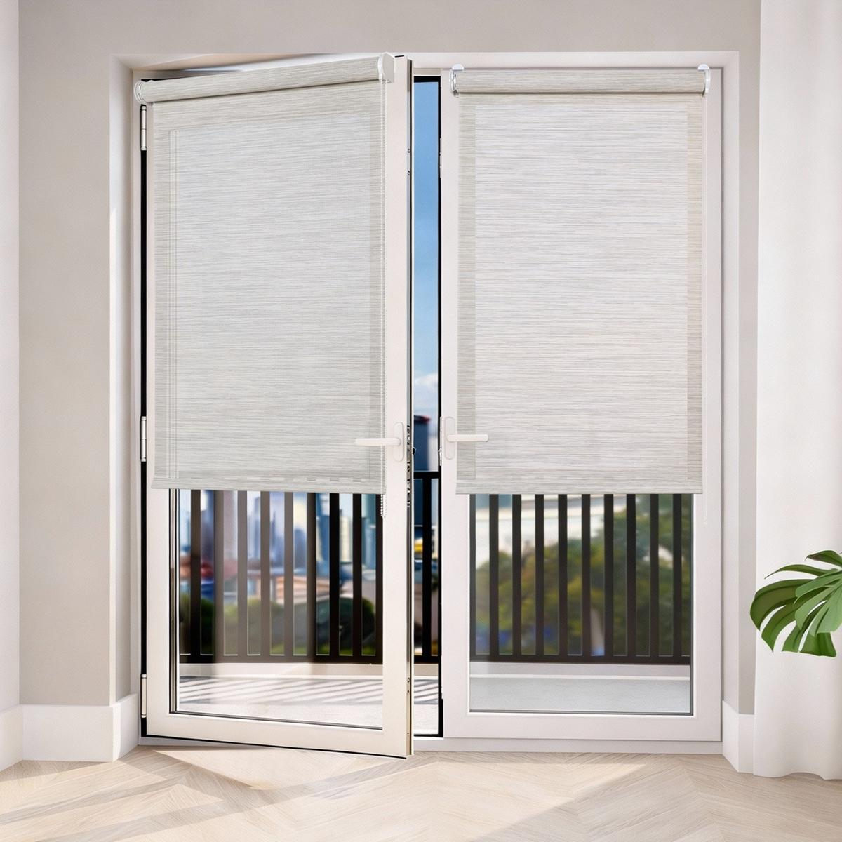 SCREEN-ROLLO Plus Easyfix Graubeige 80x250 - Greige, Kunststoff (80/250/1cm) - STORESDECO