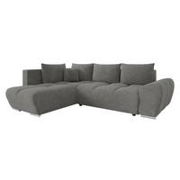 ECKSOFA Forest, Seite: Links - Greige/Schwarz, Holz/Kunststoff (290/183cm) - MIRJAN24
