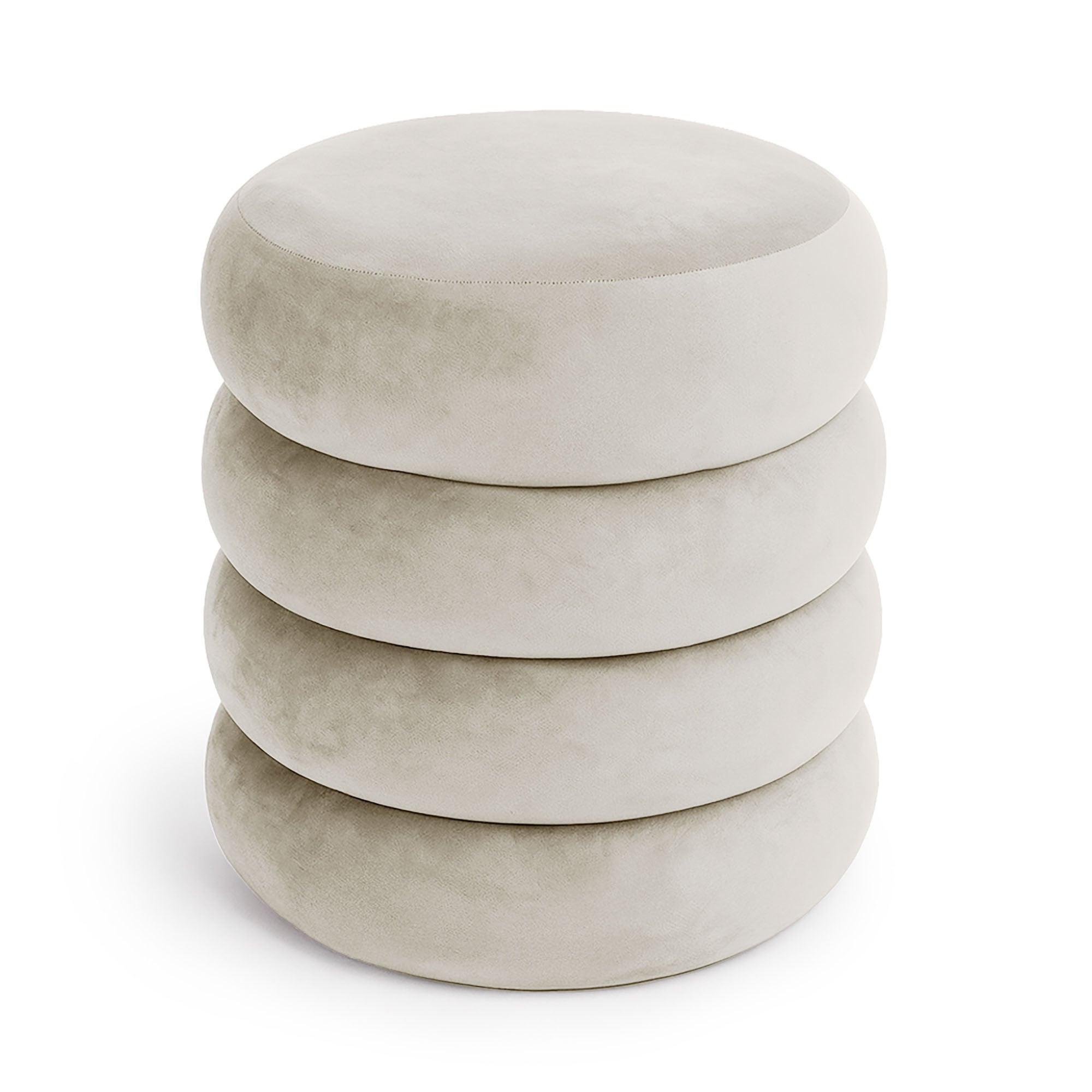 POLSTERHOCKER mit Stauraum Creme - Creme, Textil (42/45/42cm) - RAUMHIRSCH FURNITURE