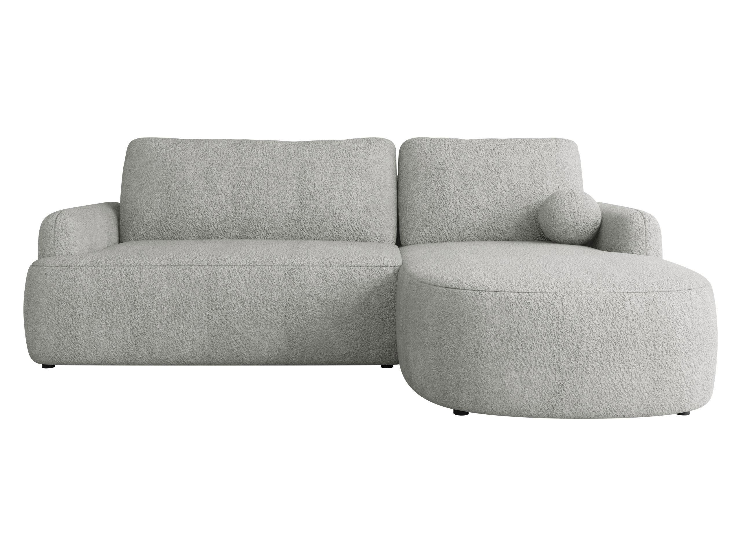 ECKSOFA Loridu, Seite: Rechts - Hellgrau/Schwarz, Holz/Kunststoff (250/174cm) - MIRJAN24