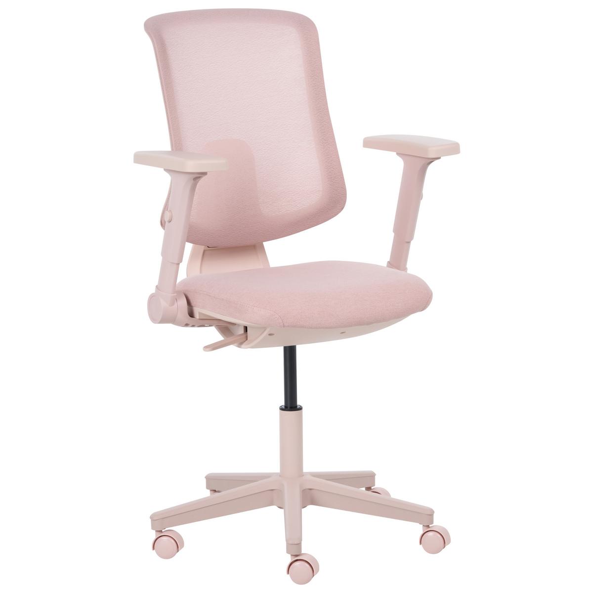 BÜROSTUHL Stoff Rosa Sero - Pink, Textil (66/95/58cm) - Beliani