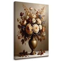 LEINWANDBILD Blumen 30x45cm - Beige, Textil (30/45cm) - Feeby
