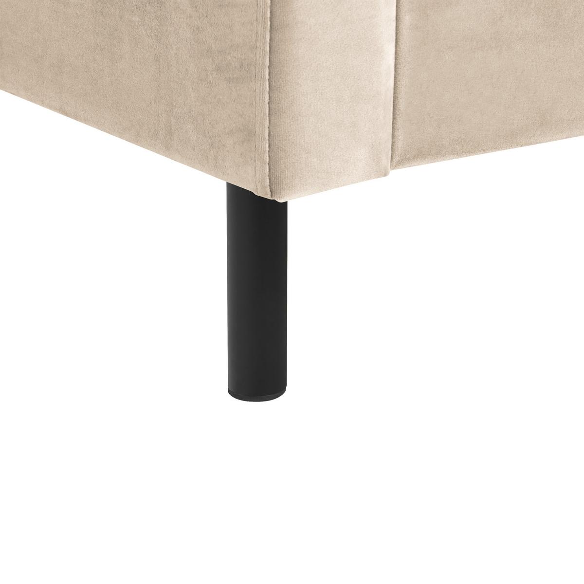 BETT mit Lattenrost 140x200 cm Beige Villette - Beige, Textil (140/200cm) - Beliani