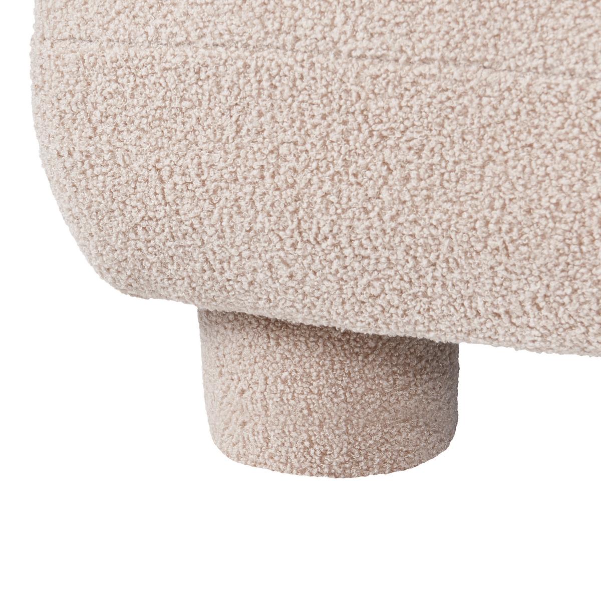 SESSELMODUL Bouclé Beige Mjalbi - Beige, Textil (81/69/91cm) - Beliani