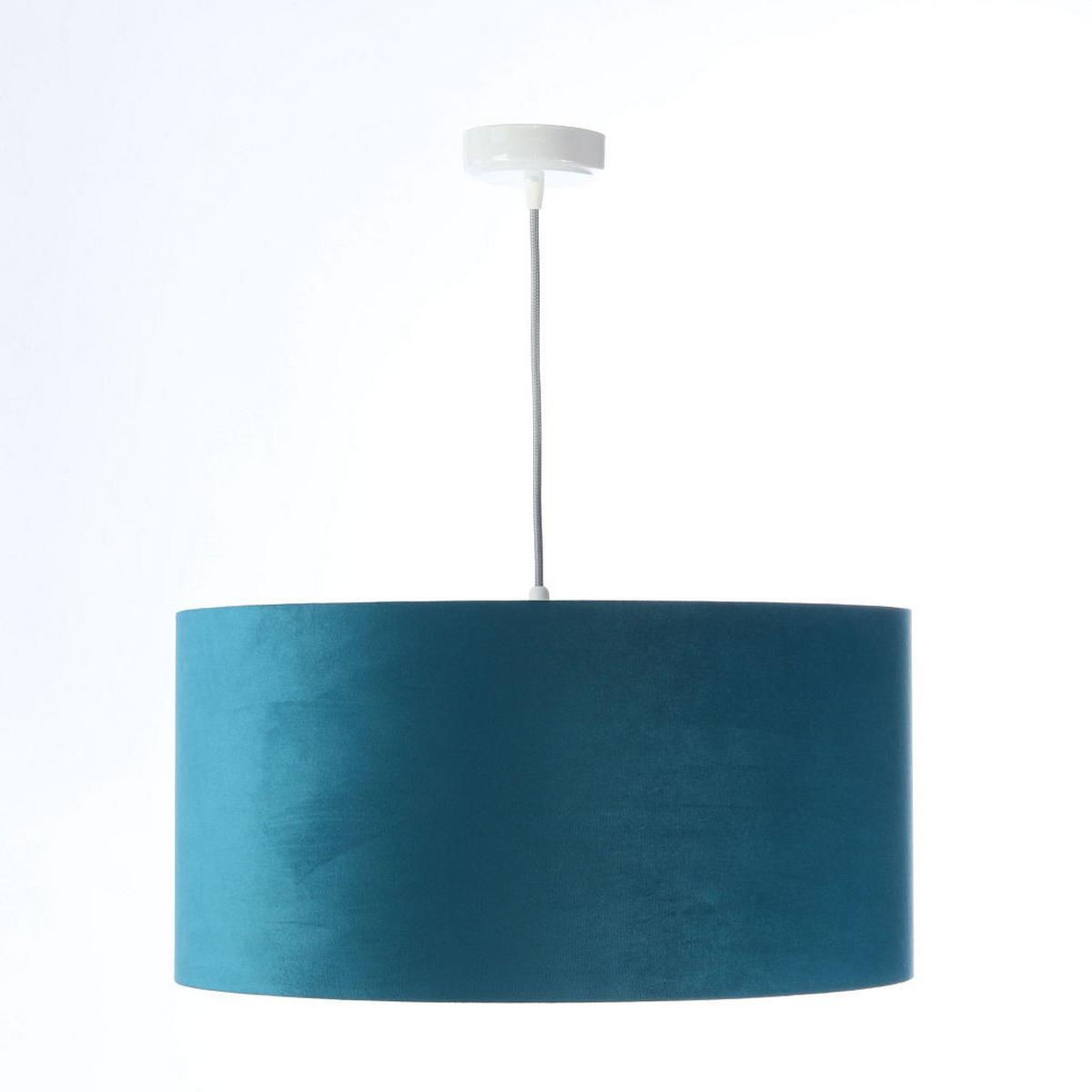 HÄNGELEUCHTE Türkis 60/30 cm - Türkis/Weiß, Kunststoff (60/1.1/30cm) - ONZENO