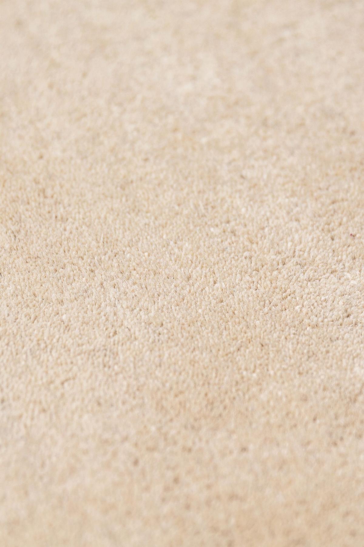 TEPPICH aus Wolle WINCH in Beige, mit Bordüre, Ø 180 cm - Beige, Textil (180/180cm) - KADIMA DESIGN