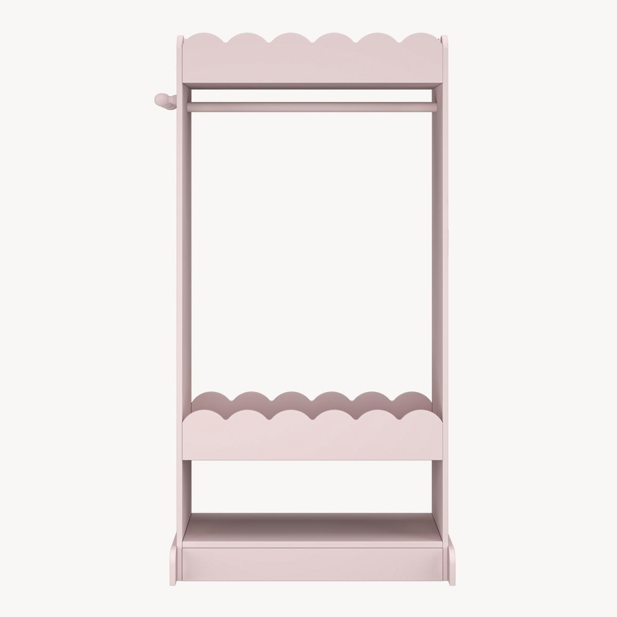 KINDERGARDEROBE Vestnes - Hellrosa, Holzwerkstoff (62.5/120/38cm) - [en.casa]