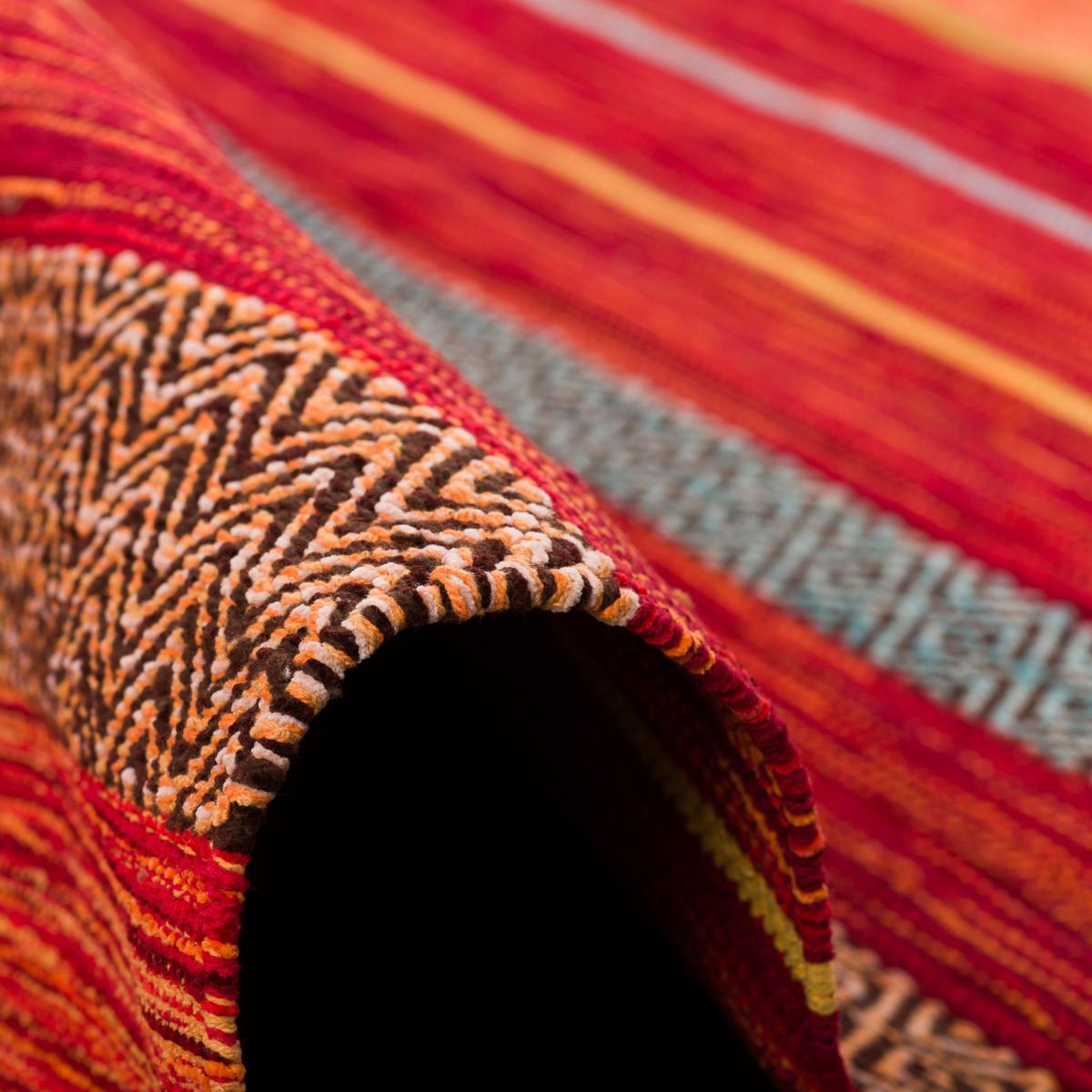 NATUR TEPPICH KELIM KALLEEN - Rot, Textil (140/200cm) - Pergamon