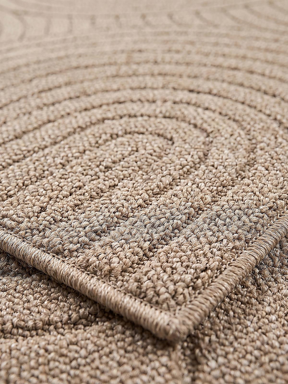 TEPPICHLÄUFER Geometrisch TOCE Polypropylen Natur 80 x 150 cm - Beige, Textil (80/150cm) - KADIMA DESIGN