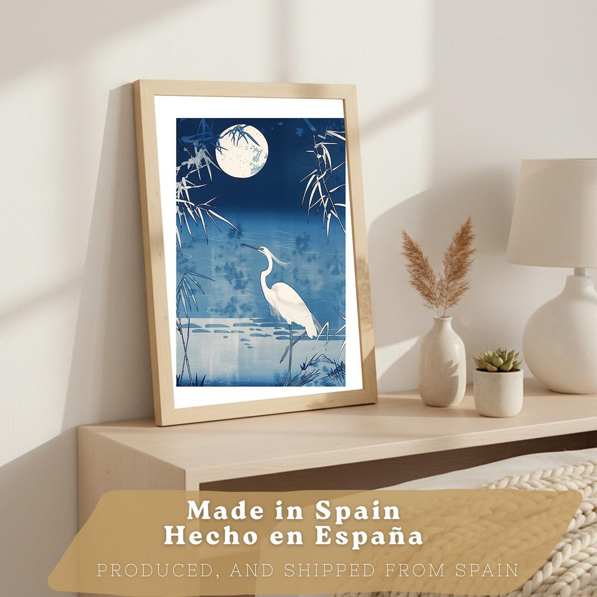 POSTER 3er Bilder-Set Wandbilder Japan Stil modern Wohnzimmer Deko, Schlafzimmer, Küche, Badezimmer Leichter Holzrahmen A3 - Beige, Papier (29.7/1/42cm) - Nacnic