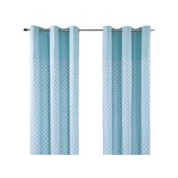 ÖSENVORHANG Sterne blickdicht 2er-Set, 137/182 cm - Blau, Textil (137/182cm) - Homescapes