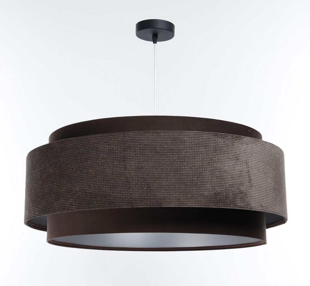 HÄNGELEUCHTE Silber 60/25 cm - Braun, Kunststoff (60/1/25cm) - ONZENO