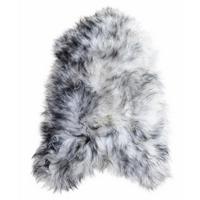 SCHAFFELL Langhaar skandinavisch weich chromfrei Schwarz geflammt ca. 105 cm - Schwarz Hochglanz, Fell (55/105cm) - Provellus