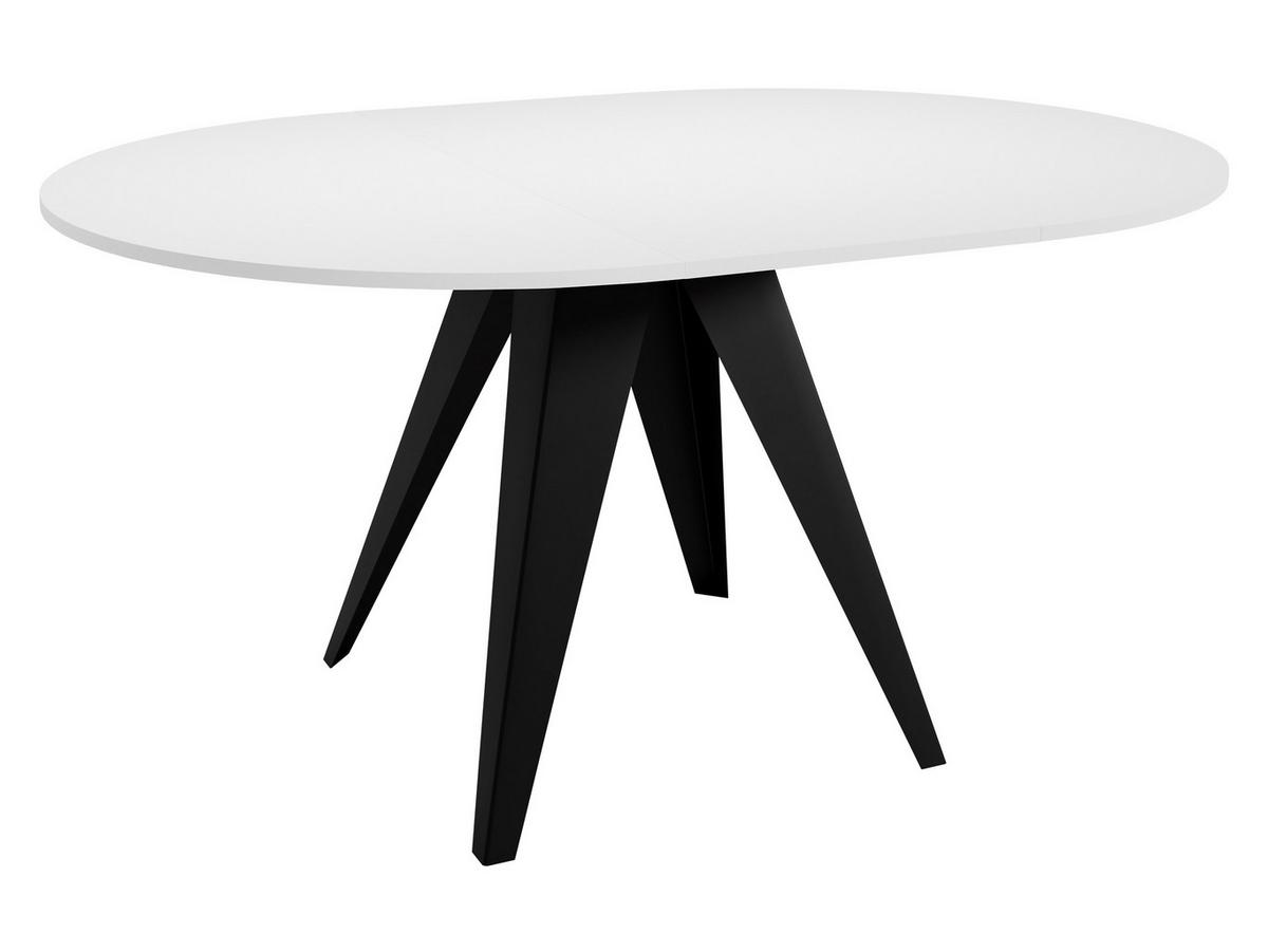 TISCH Gerda 90 - Schwarz/Weiß, Holzwerkstoff/Metall (90/90/76cm) - MIRJAN24