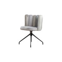 ESSZIMMERSTUHL JADA Grau Velvet Drehbar (360°) (1er-Set) - Grau, Kunststoff/Textil (58/79/55cm) - KAWOLA