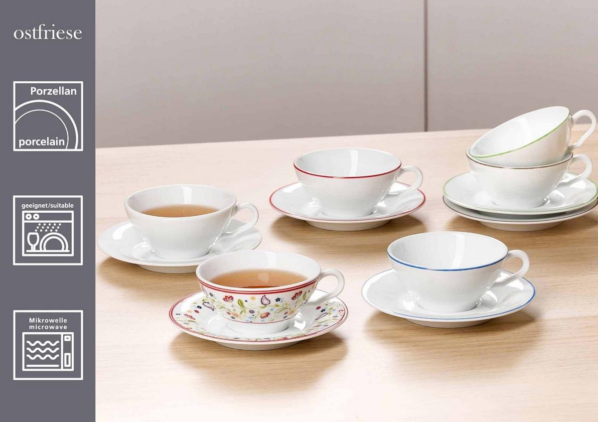 TEETASSEN Shanti Ostfriese bunt 100 ml 6er Set - Multicolor, Keramik (0.1L) - Ritzenhoff Breker