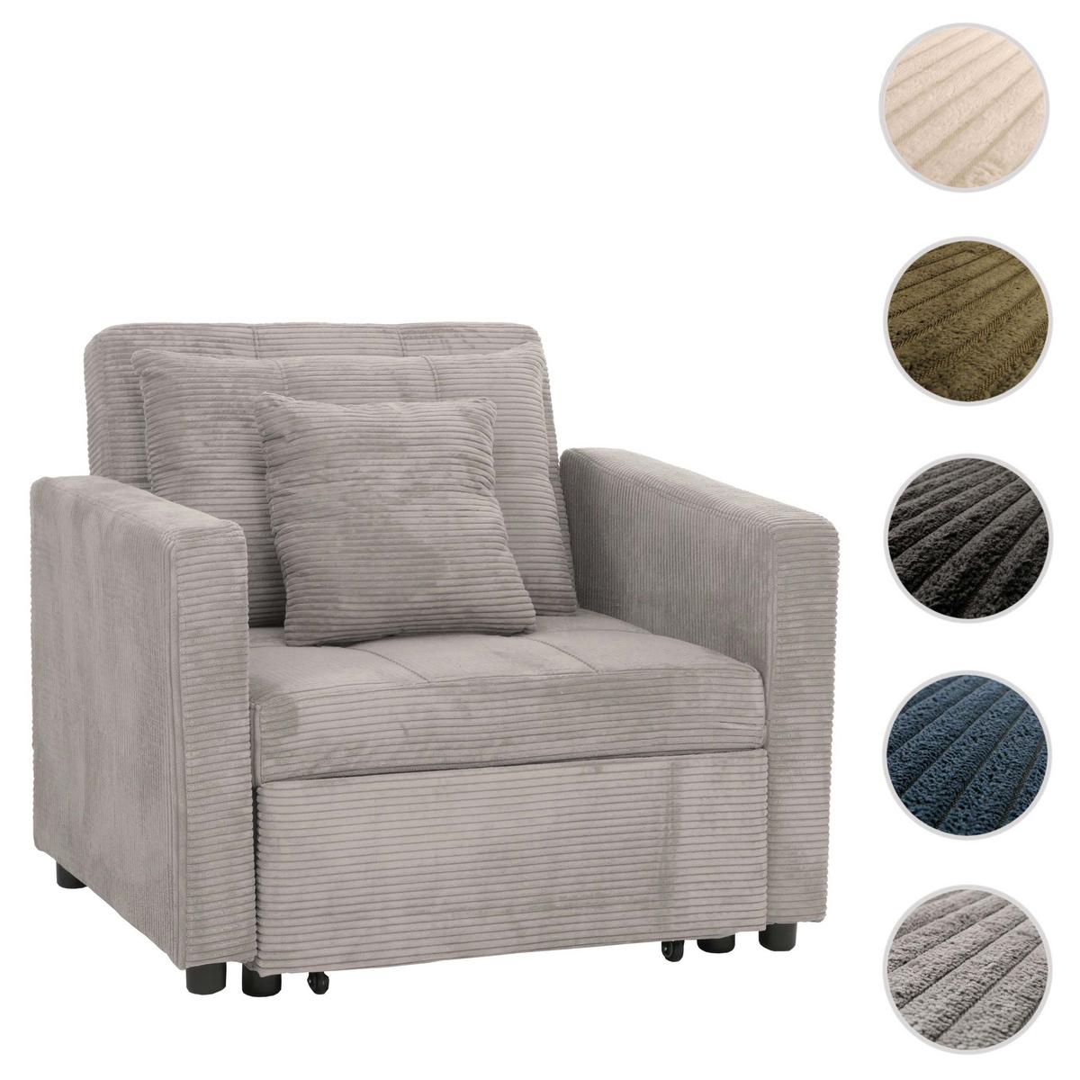 SCHLAFSESSEL Hellgrau - Hellgrau, Textil (100/86/88cm) - MCW