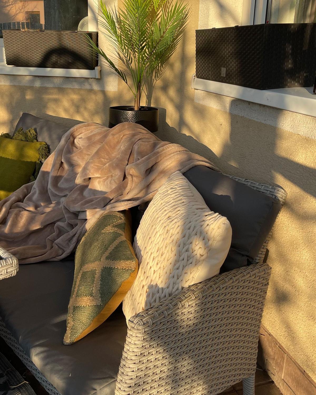 DECKE Sandbeige Bayburt 200/220 cm - Beige, Textil (200/220cm) - Beliani