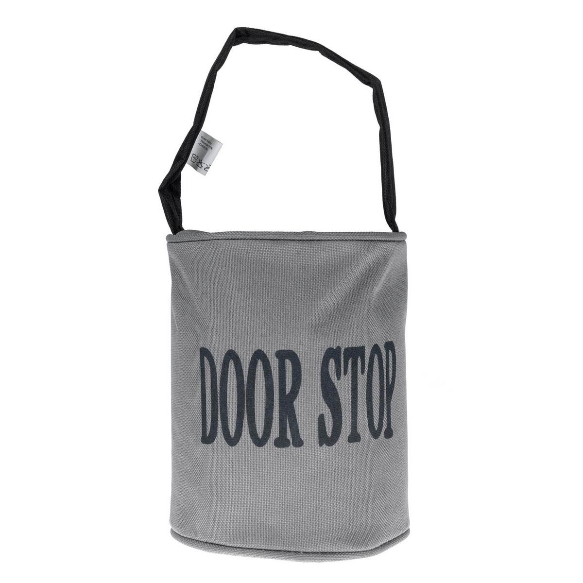 TÜRSTOPPER Sack - Grau, Textil (13/13cm) - Homescapes