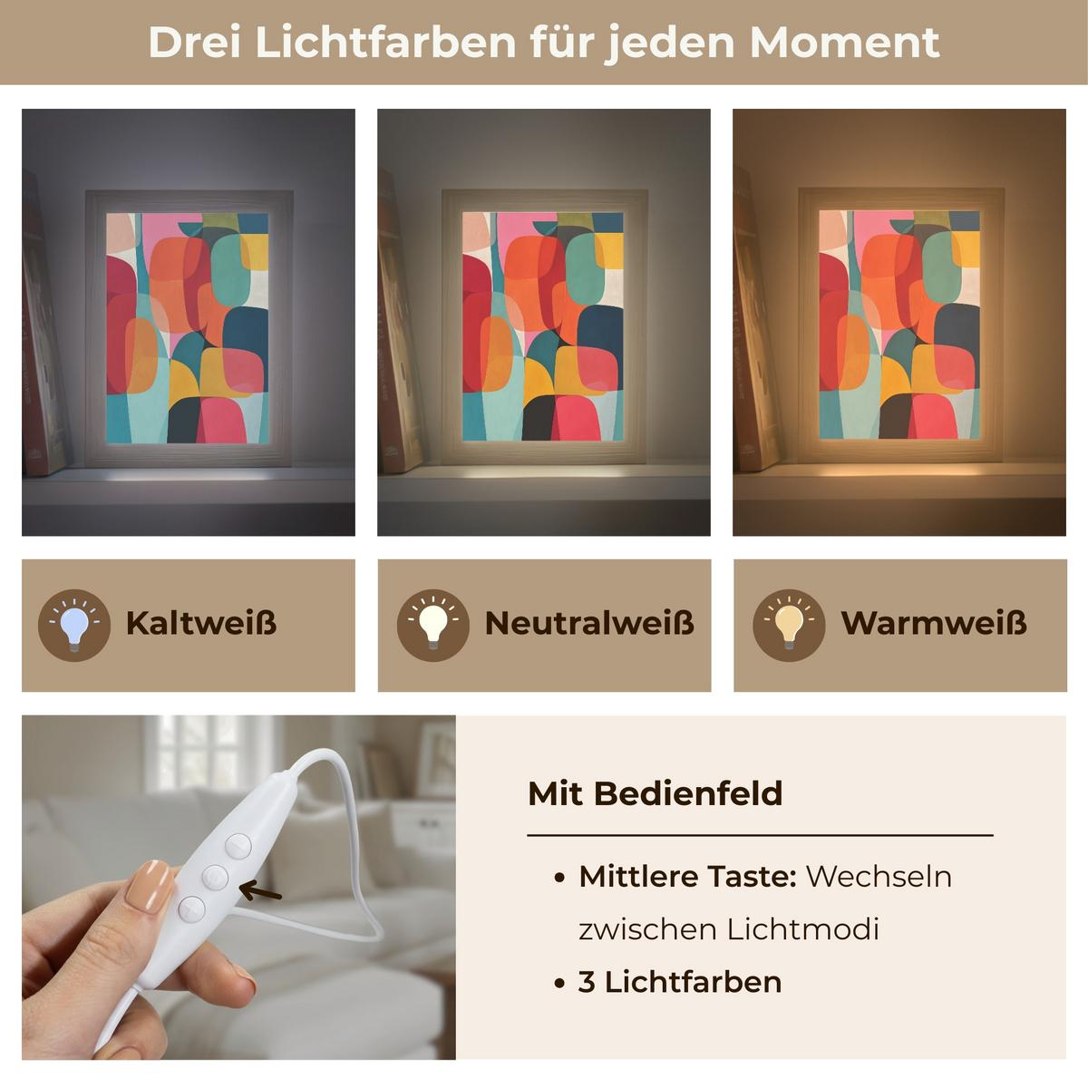 WANDLEUCHTE Formen - Bunt - Abstrakt - Flugzeuge 15x20 cm - Multicolor, Holzwerkstoff (15/20/8cm) - OnlyWow
