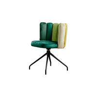 ESSZIMMERSTUHL JADA Grün Velvet Drehbar (360°) (1er-Set) - Grün, Kunststoff/Textil (58/79/55cm) - KAWOLA