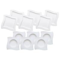 TAFELSERVICE NewWave weiß 12-tlg. - Weiß, Keramik (2/2/2cm) - Villeroy & Boch