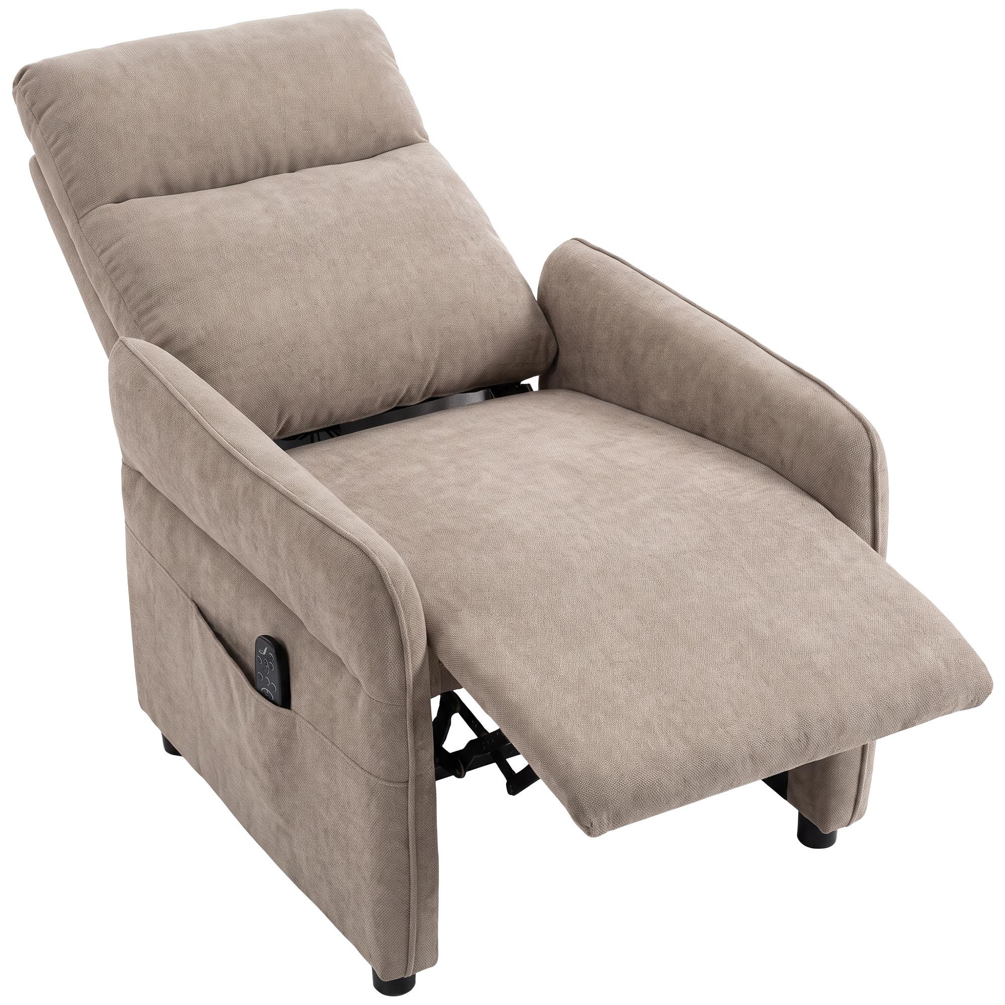 RELAXSESSEL Polyester Braun - Braun, Kunststoff/Textil (74/103/89cm) - HOMCOM