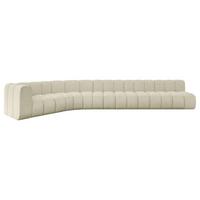ECKSOFA modulares Sofa Karex-L3 - 490x194x70 cm Beige - Beige, Holzwerkstoff/Textil (490/194cm) - ALTDECOR