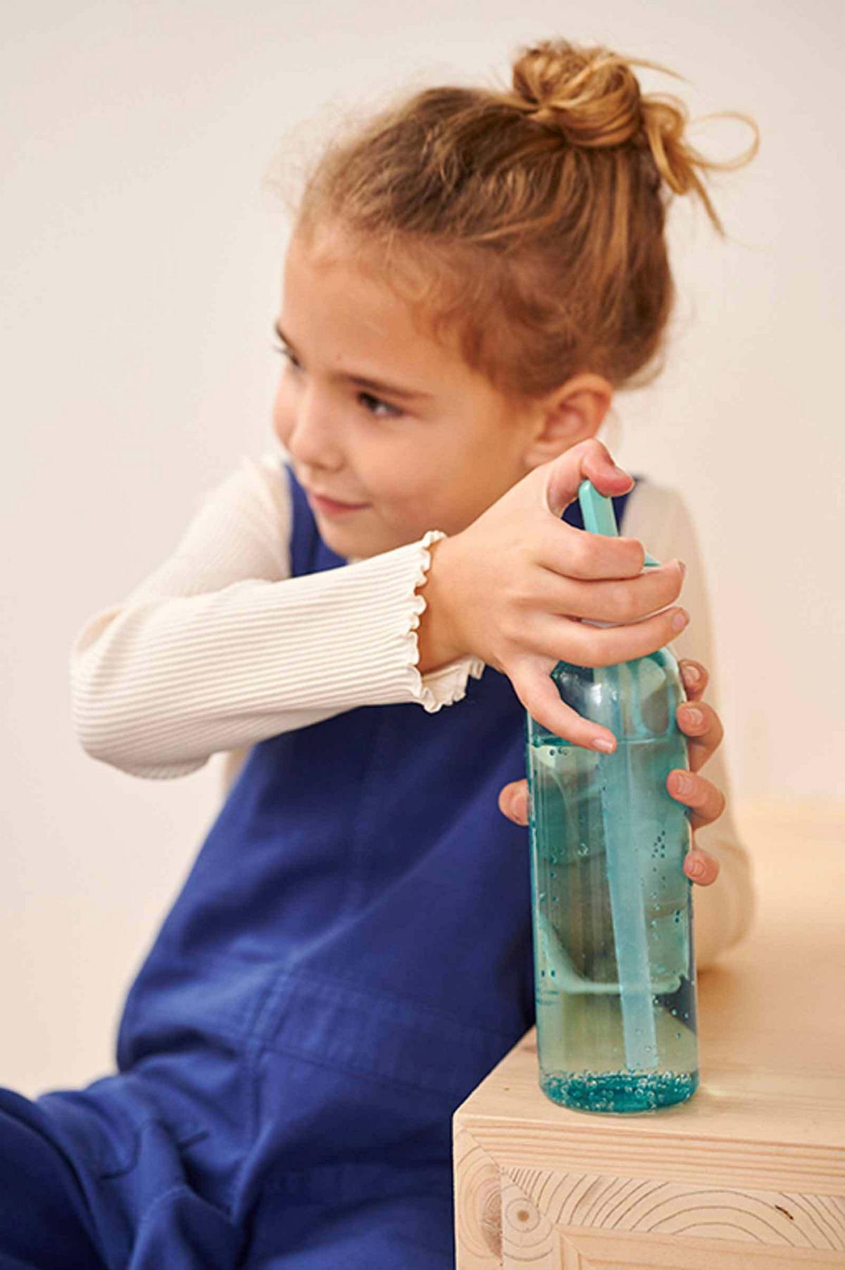 WASSERFLASCHE FLIP-UP Campus 2025 Cool Blue 500 ml - Blau, Kunststoff (0.5L) - Mepal