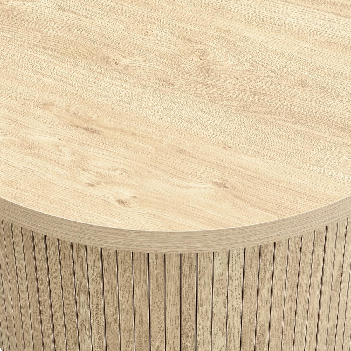 COUCHTISCH-SET 2 teilig in Naturholz-Optik mit Lamellen-Design & Nesting-Funktion - Naturfarben, Holzwerkstoff (66/66/40cm) - Urban Meuble