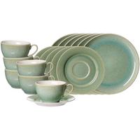 KAFFEESERVICE Borneo grün 18-tlg. - Grün, Keramik (2/2/2cm) - Ritzenhoff Breker