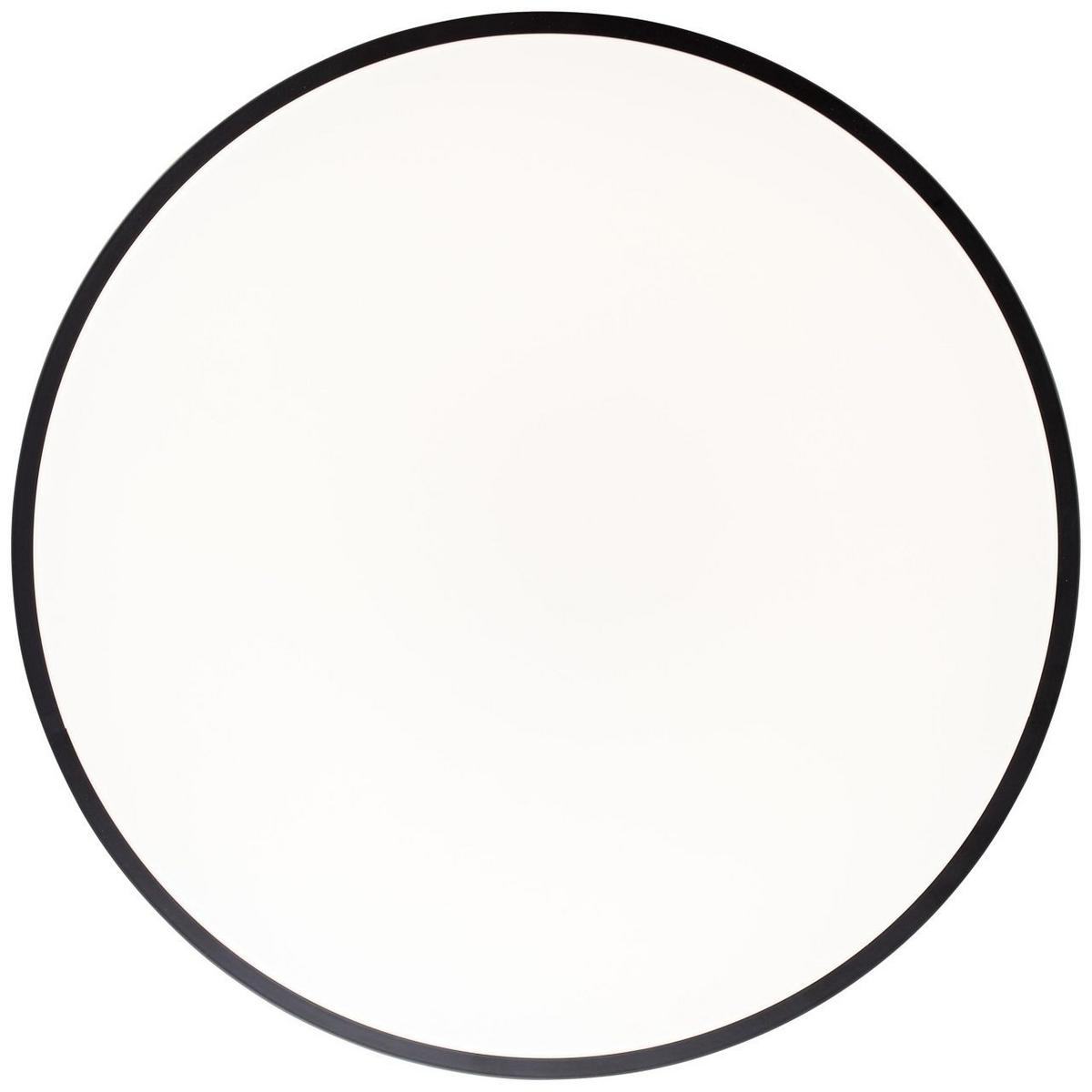 DECKENLEUCHTE Slimline G97014/76 - Schwarz, Metall (49/49/8.5cm) - Brilliant
