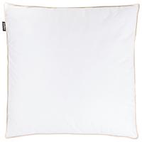 KOPFKISSEN Weiß 80/80 cm Etna - Weiß, Naturmaterialien (80/80cm) - Beliani