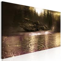 KUNSTDRUCK Braun 120/40 cm - Lila/Braun, Textil (120/40cm) - KUNSTLOFT