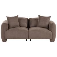 3-SITZER-SOFA Stoff Braun Ekenes - Braun, Textil (182/72/90cm) - Beliani