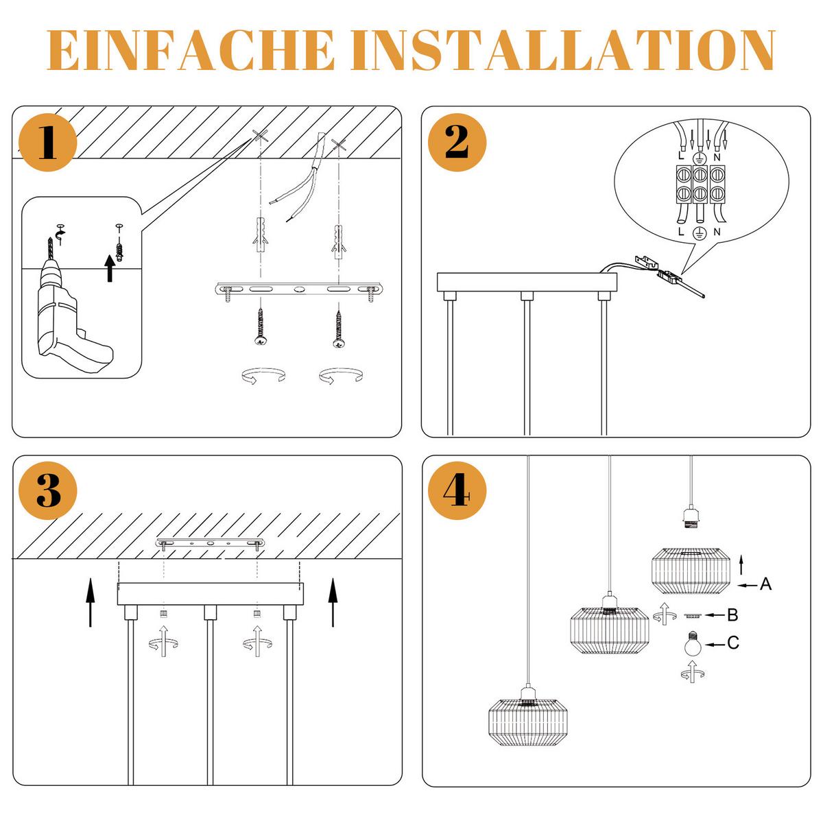 PENDELLEUCHTE Nadine 71/14.5/150 cm - Braun, Metall (71/14.5/150cm) - ZMH