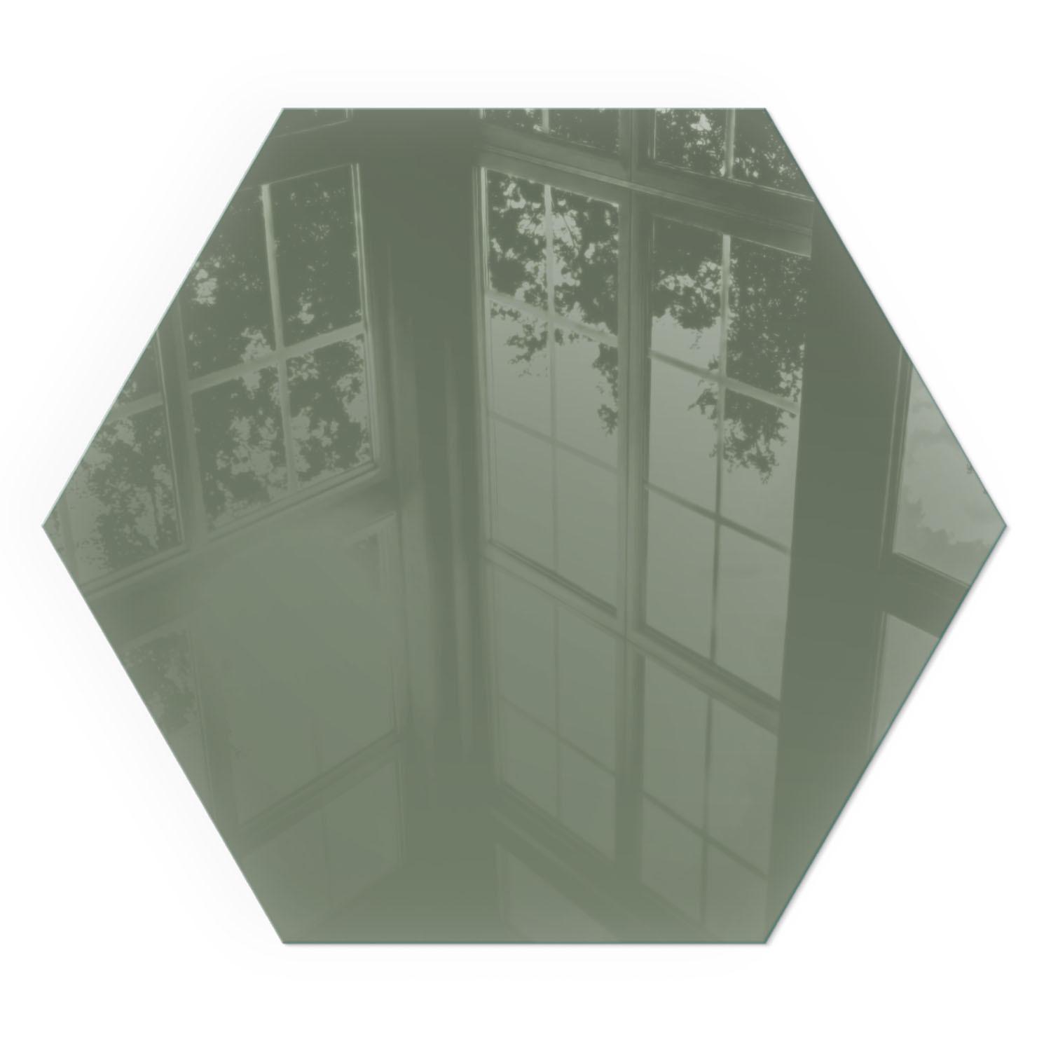GLASPLATTE für Kamin h40 cm - Grün, Glas (40/40/0.4cm) - TULUP
