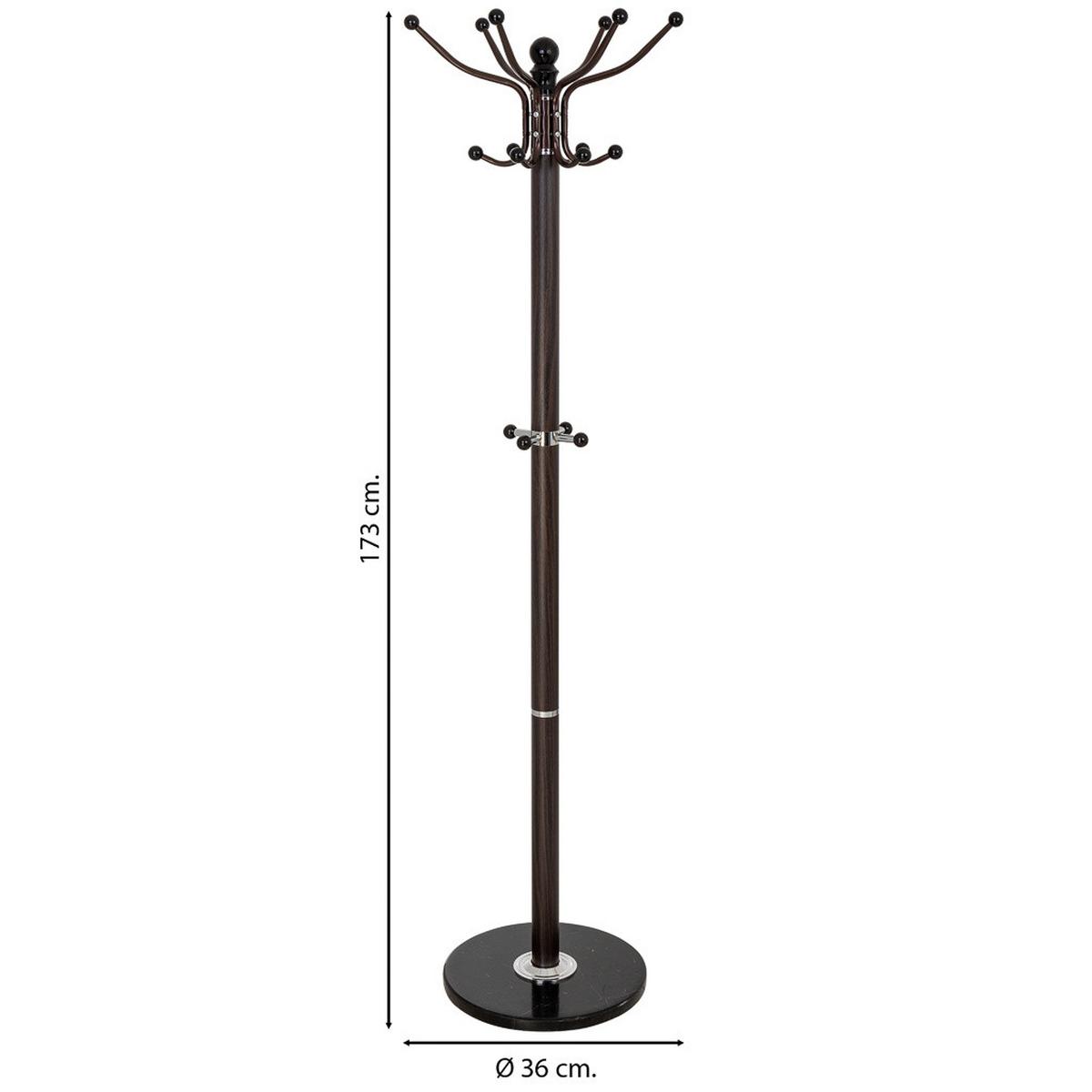 GARDEROBE aus metall 36x173cm - Braun, Metall (36/173/36cm) - Wanderlust