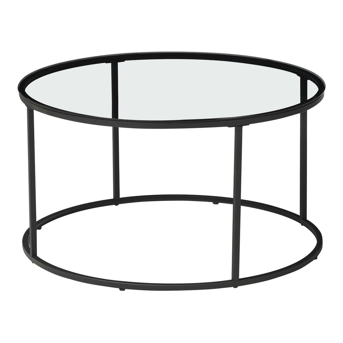 COUCHTISCH Kolari 45/80/80 cm - Klar, Metall (80/80/45cm) - [en.casa]