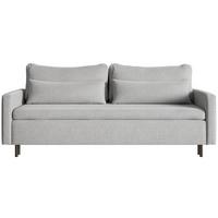 3-SITZER SOFA Umpro Chenille Grau - Schwarz/Grau, Textil/Metall (220/96/95cm) - Selsey