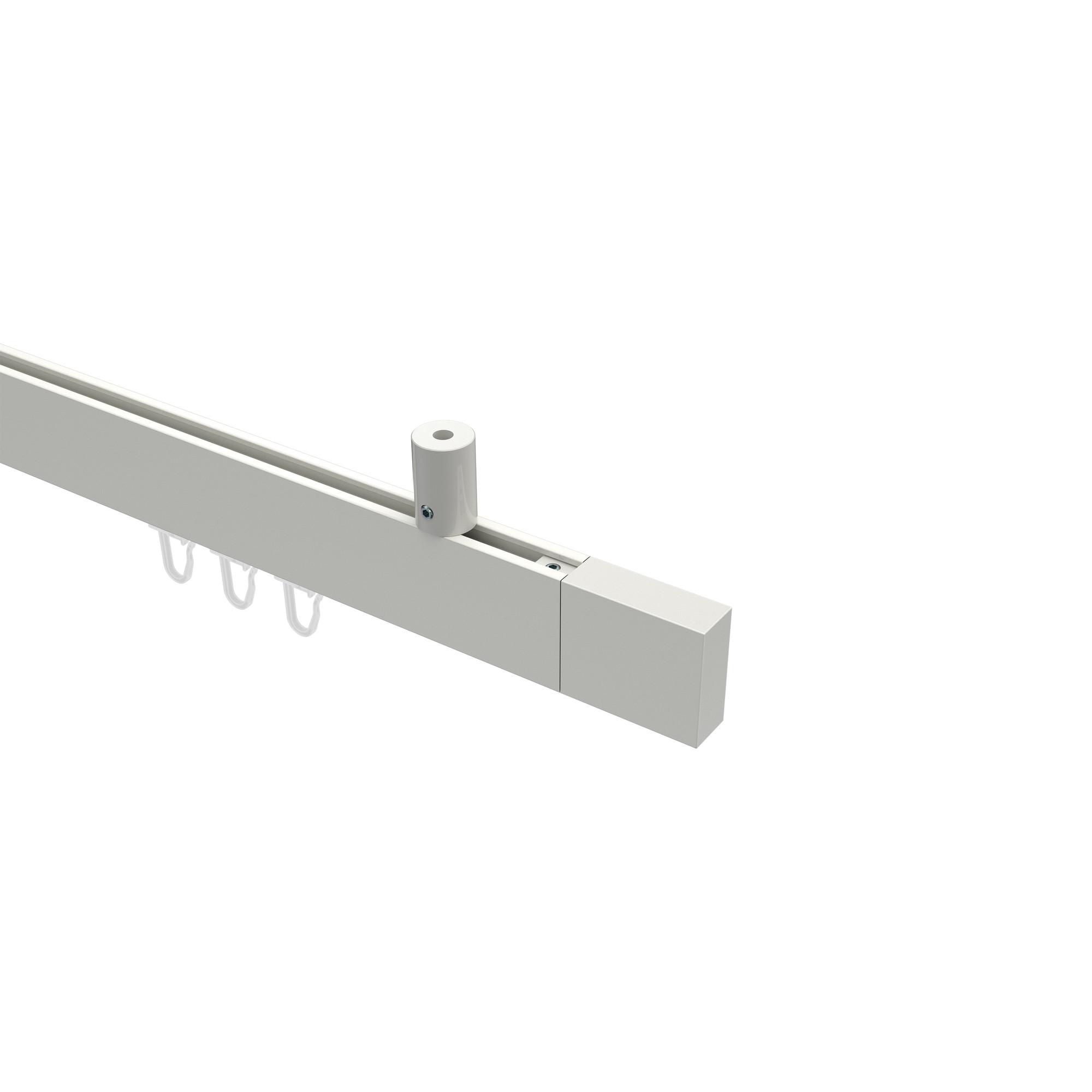 GARDINENSTANGE INNENLAUF Sonius Lox 120 cm, 1-läufig, 14x35 mm Weiß - Weiß, Metall (120cm) - INTERDECO