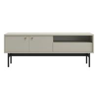 TV-LOWBOARD Olar II GREIGE 154 CM - Kaschmir/Goldfarben, Holzwerkstoff/Metall (154/56.6/38cm) - Selsey