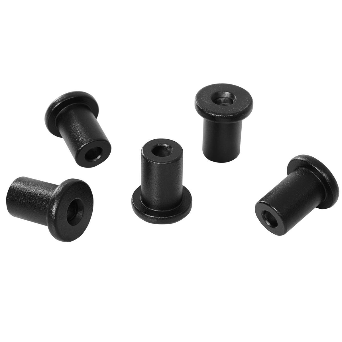 SCHIEBETÜREN-BESCHLAGSATZ 200cm Komplett-Set mit Schienen, Rollen, Schwarz - Schwarz, Metall (4/0.6/200cm) - HOMCOM