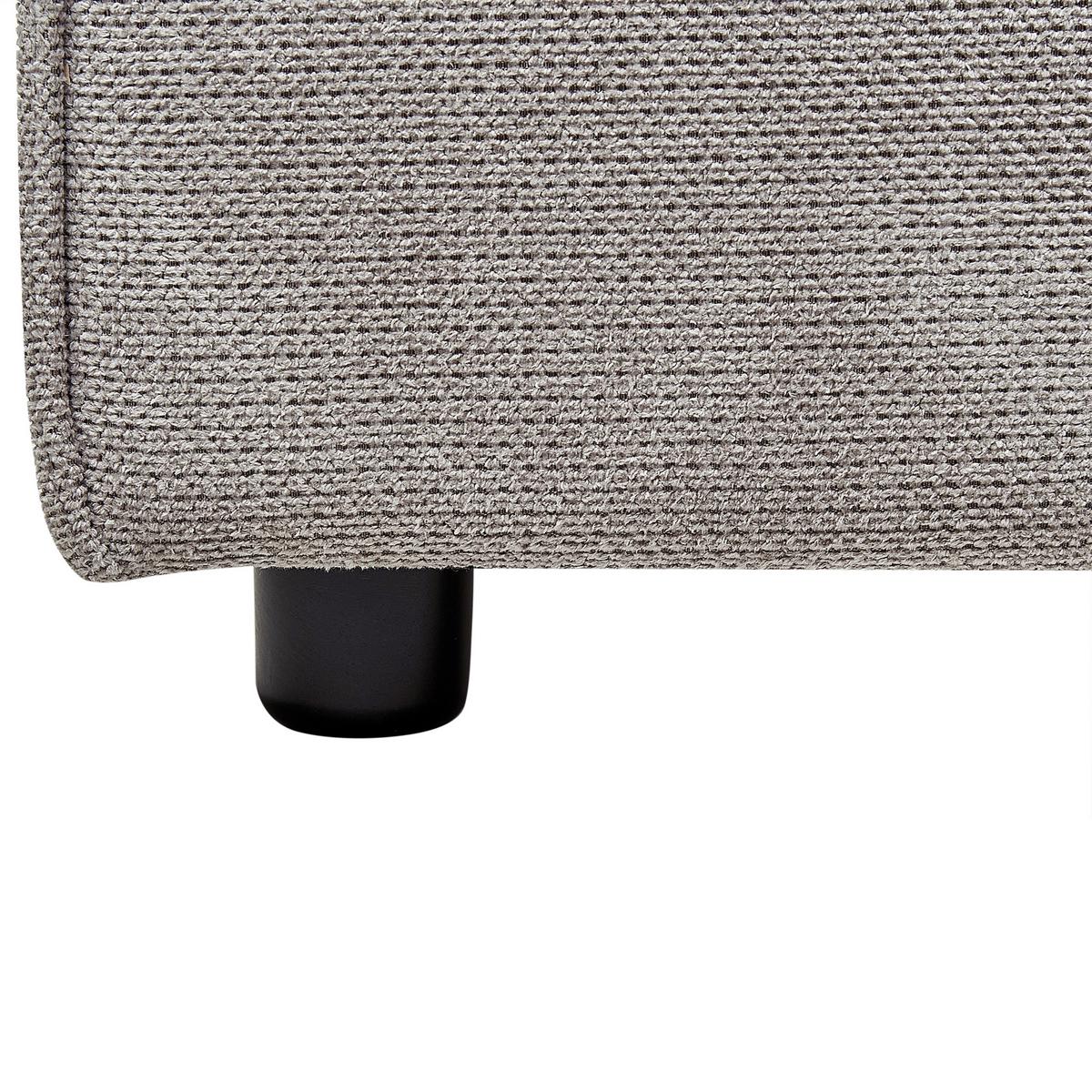 POLSTERBETT 180/200cm Grau Linards - Grau, Textil (180/200cm) - Beliani