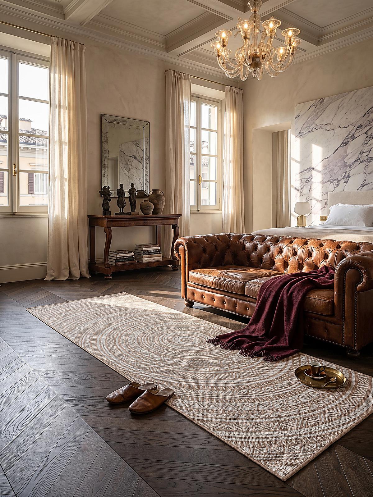 TEPPICHLÄUFER Orientalisch BORNO Polypropylen Natur 80 x 200 cm - Beige, Textil (80/200cm) - KADIMA DESIGN