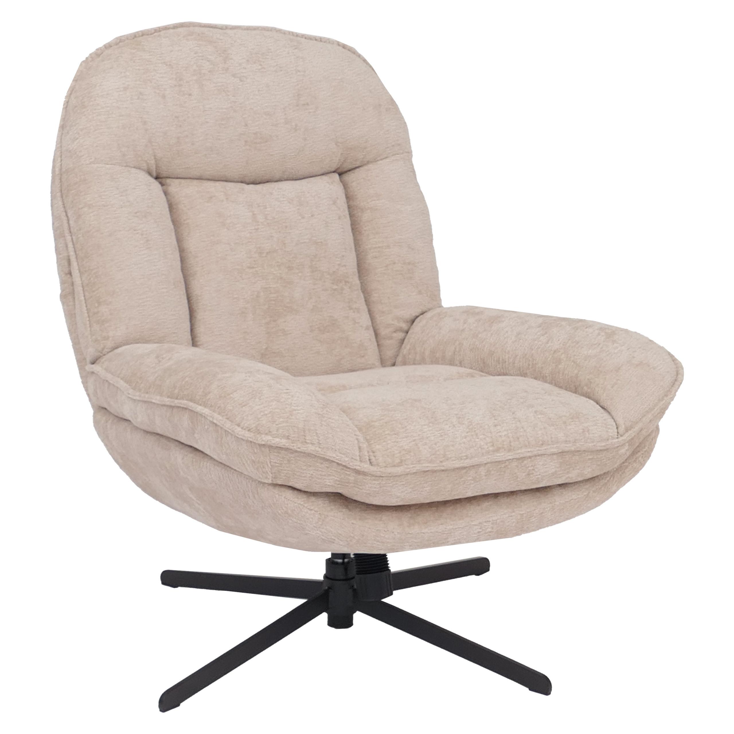 RELAXSESSEL Cremeweiß - Creme, Textil (80/96/90cm) - MCW