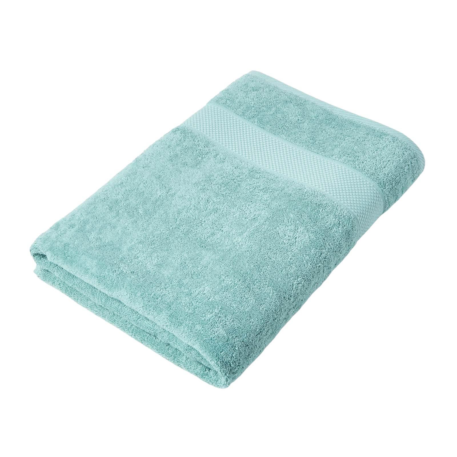 SAUNATUCH Essential seegrün 100/180 cm - Pastellgrün, Textil (100/180cm) - Homescapes