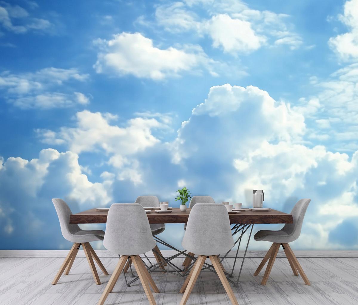 FOTOTAPETE Himmel Wolken Vlies Tapete Wohnzimmer 300x210 - Multicolor, Papier (300/210cm) - Wallarena