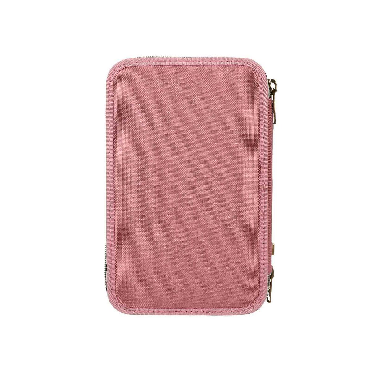 3-FACH FEDERTASCHE LEOHEART MIT SCHLEIFEN TOPModel rosa 7,5 x 13 x 20 cm - Rosa, Kunststoff (13/20/7.5cm) - Depesche Germany